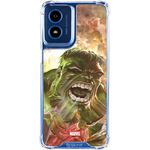 Marvel Hulk Savage Hulk Moto G 5G (2024) Clear Case
